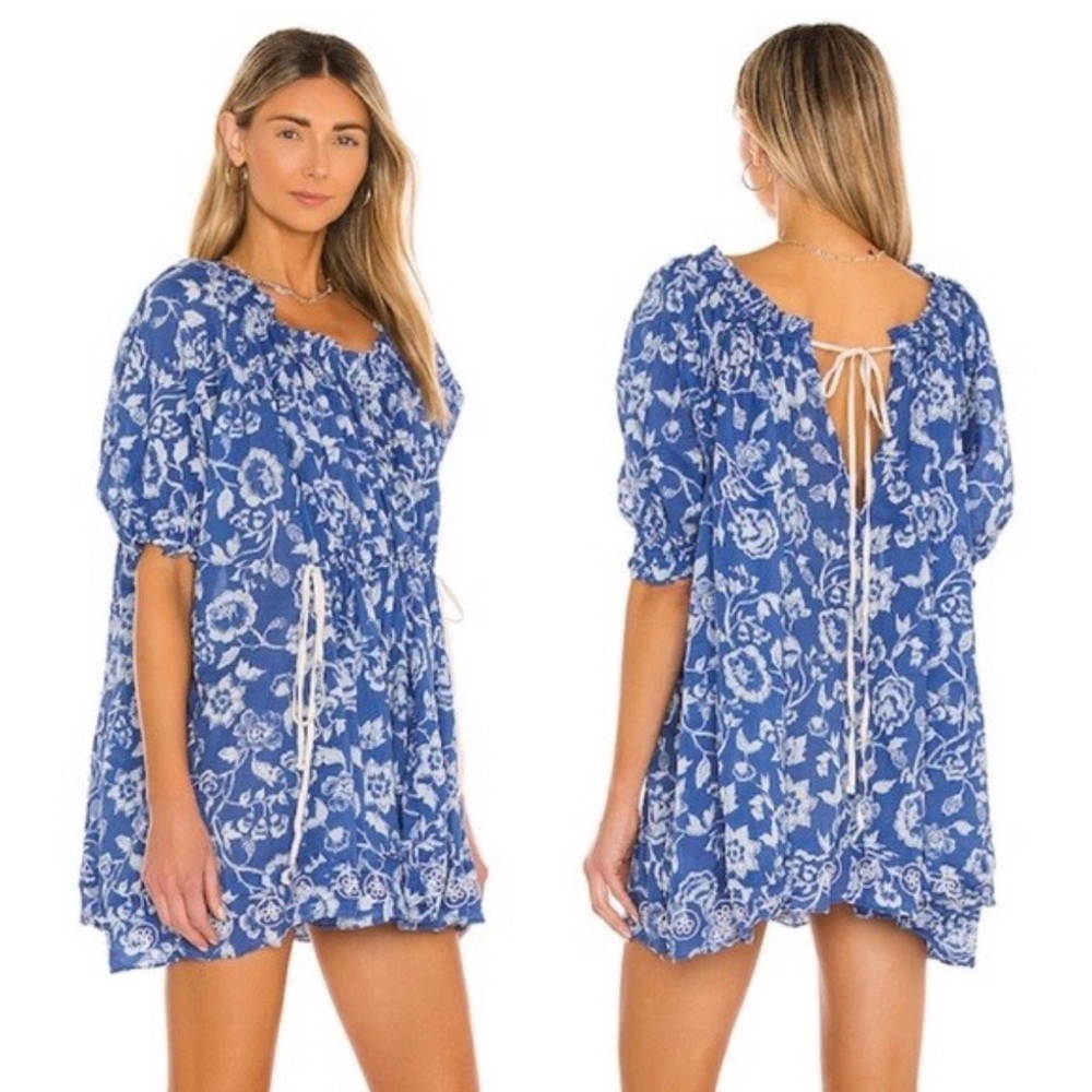 Intimately Free People Nora Nightie Dress Indigo Size Large - Picture 7 of 7